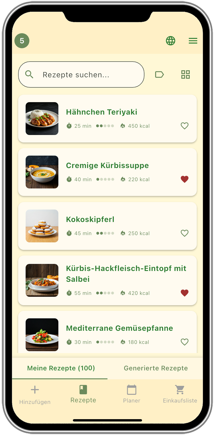 Rezeptliste