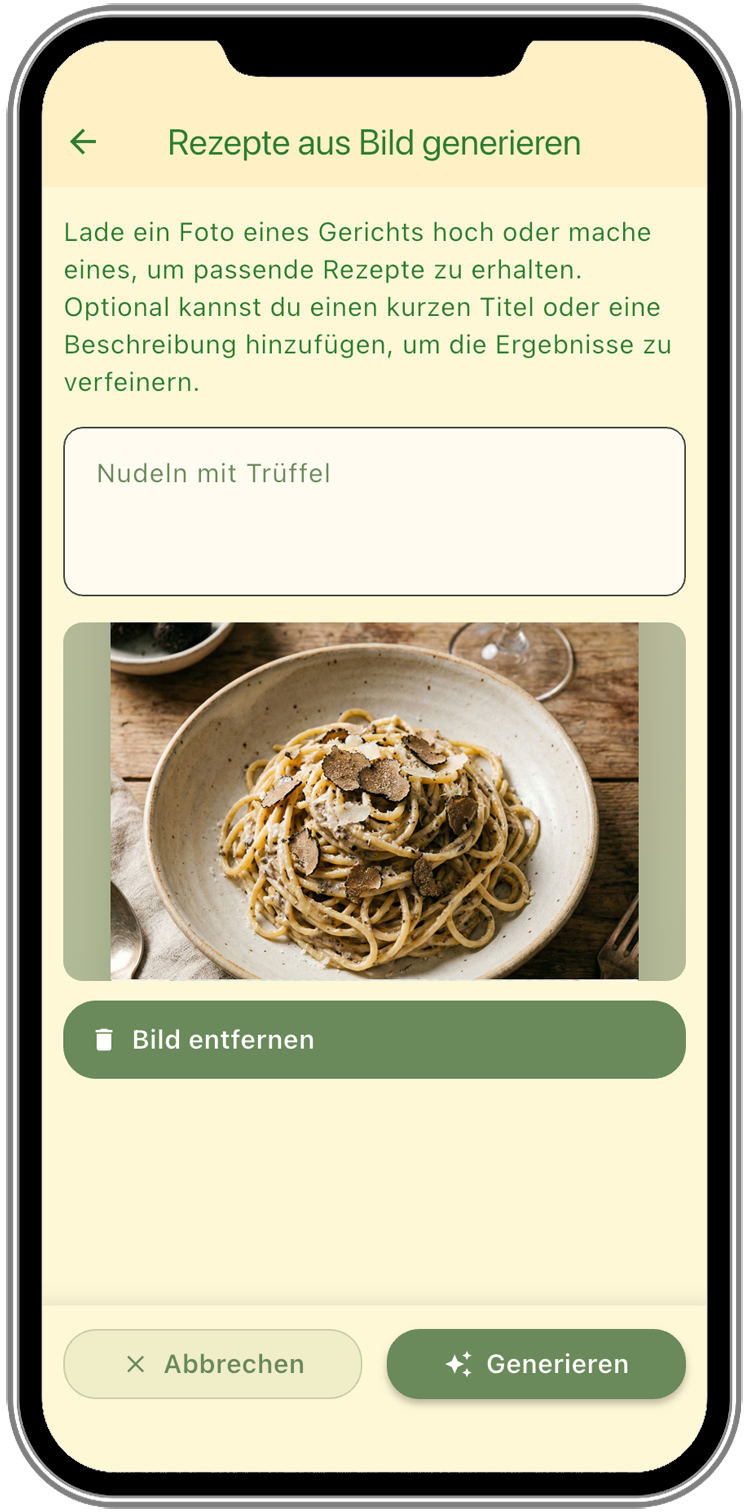 Rezept generieren